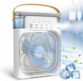 3-in-1 Portable Mini Air Cooler Fan with Humidifier & LED Light