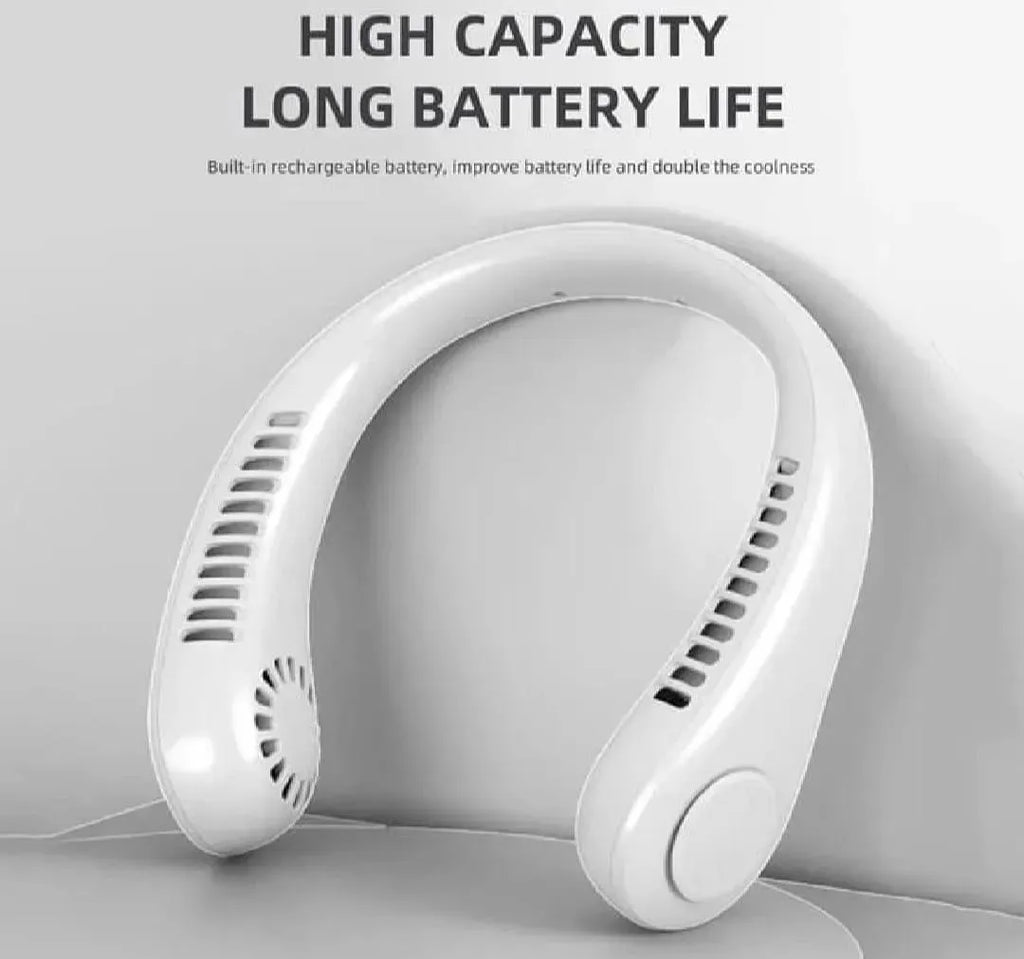 Portable Neck Fan – Rechargeable Hands-Free Summer Cooling Fan
