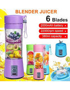 **Portable Rechargeable Blender – USB Juicer Bottle For Fresh Juices & Smoothies**